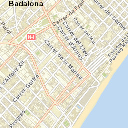 Badalona Street Map