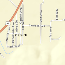 Carrick California Street Map