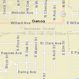 401-499 Willard Avenue, Genoa, NE 68640 Street Map