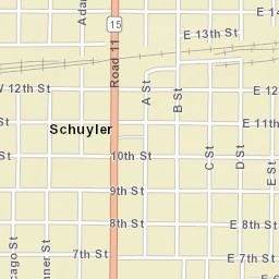 399 East 11th Street, Schuyler, NE 68661 Street Map