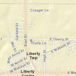 Liberty Center Ohio Street Map