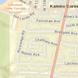 Kamms Corner Ohio Street Map