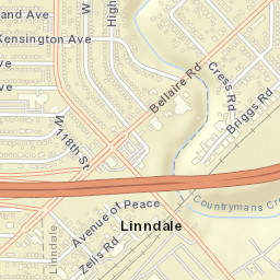 North Linndale Ohio Street Map