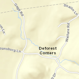 Deforest Corners New York Street Map