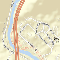 Beacon Falls Connecticut Street Map