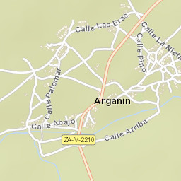 Argañín Street Map