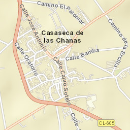 Casaseca de las Chanas Street Map