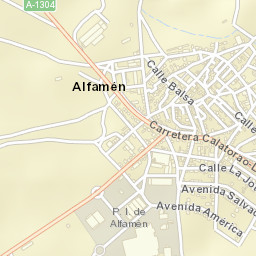 Alfamén Street Map