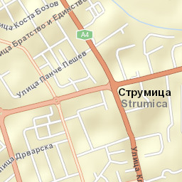 Strumica Street Map
