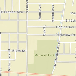 1100-1198 Oak St, Fremont, NE 68025 Street Map