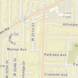 Fairview Park Ohio Street Map
