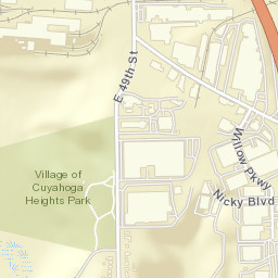 Cuyahoga Heights Ohio Street Map