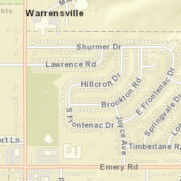 Warrensville Ohio Street Map