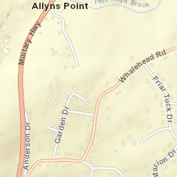 Allyn Point Connecticut Street Map