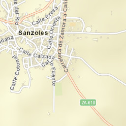 Sanzoles Street Map