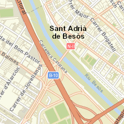 Sant Adrià de Besòs Street Map