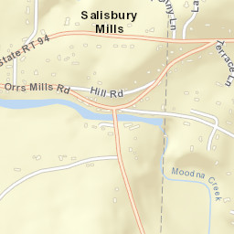 Salisbury Mills New York Street Map
