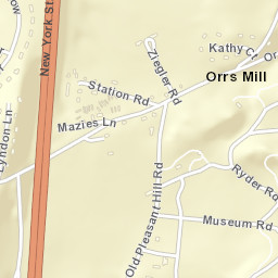 West Cornwall New York Street Map