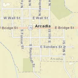 250-298 South Reynolds Street Arcadia Street Map