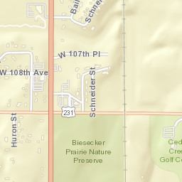 10565-10661 Wicker Blvd, St John, IN 46373 Street Map