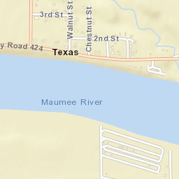 Texas Ohio Street Map