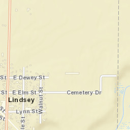 Lindsey Ohio Street Map