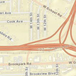 Broadview Gardens Ohio Street Map