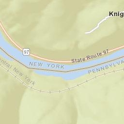 Knights Eddy New York Street Map