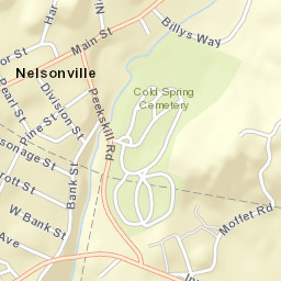Nelsonville New York Street Map