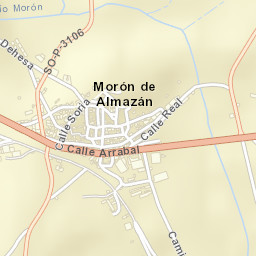 Morón de Almazán Street Map