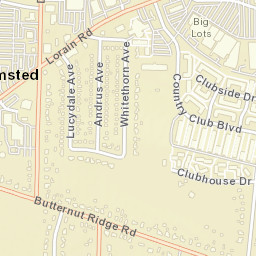 North Olmsted Ohio Street Map