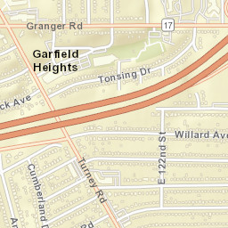 Garfield Heights Ohio Street Map
