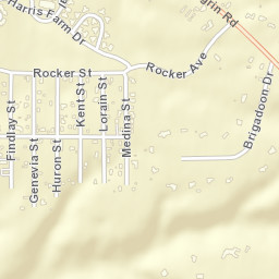 Chagrin Falls Park Ohio Street Map