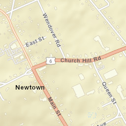 Newtown Connecticut Street Map