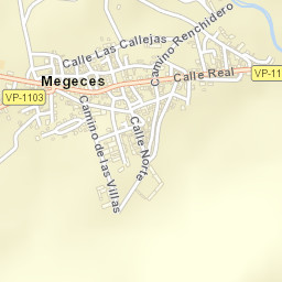 Megeces Street Map