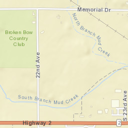 Memorial Drive, Broken Bow, NE 68822 Street Map
