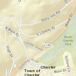 Chester Connecticut Street Map