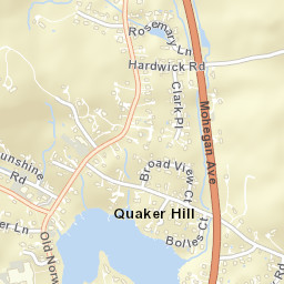 Quaker Hill Connecticut Street Map