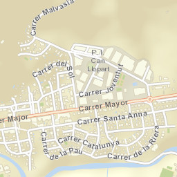 Cervelló Street Map