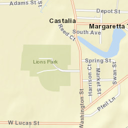Castalia Ohio Street Map