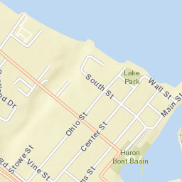 Huron Ohio Street Map