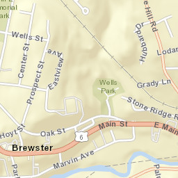 Brewster New York Street Map