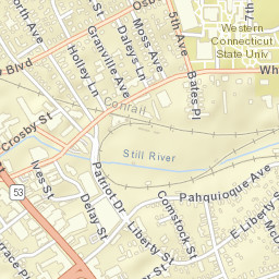 Danbury Connecticut Street Map
