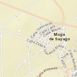 Muga de Sayago Street Map
