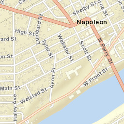 Napoleon Ohio Street Map