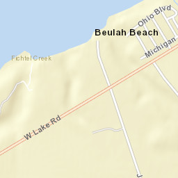 Beulah Beach Ohio Street Map