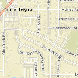 Parma Heights Ohio Street Map