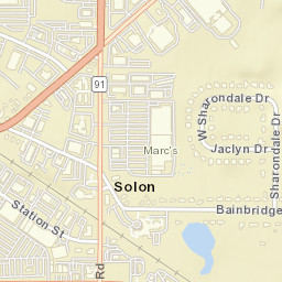 Solon Ohio Street Map