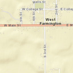 West Farmington Ohio Street Map