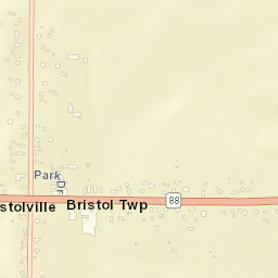 Bristolville Ohio Street Map